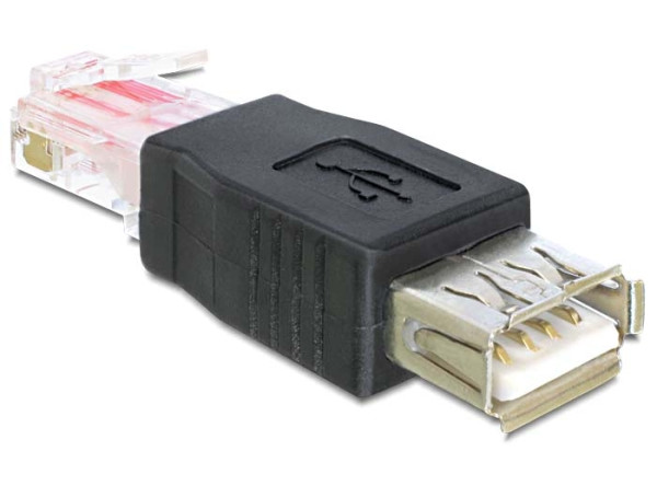 DeLOCK USB - RJ45 USB 2.0 Schwarz (65234)