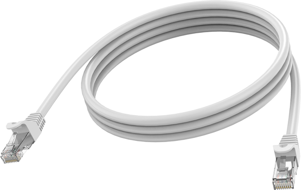 Vision Cat6 UTP, 1m Netzwerkkabel Weiß U/UTP UTP (TC 1MCAT6)