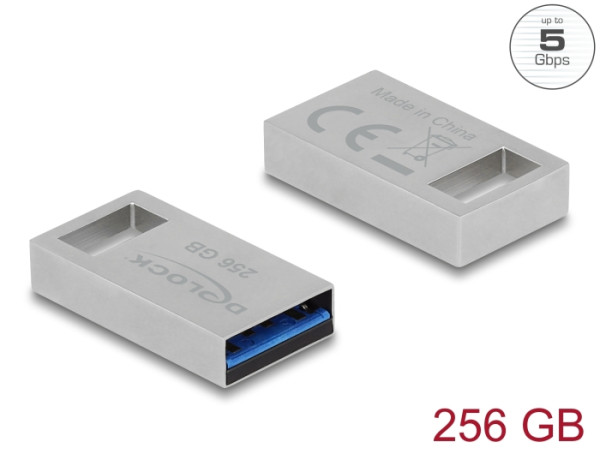 DeLOCK USB 5 Gbps Speicherstick 256 GB - Metallgehäuse (54006)