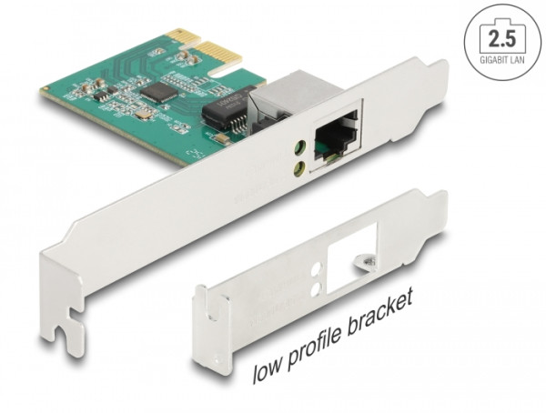 DeLOCK PCI Express x1 Karte zu 1 x RJ45 2,5 Gigabit LAN RTL8125 (88100)
