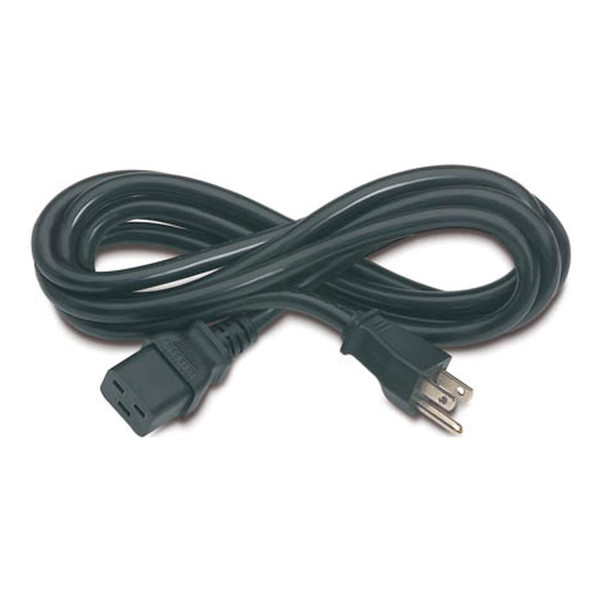APC Pwr Cord, 15A, 100-120V, C19 to 5-15 Schwarz 2,5 m (AP9872)