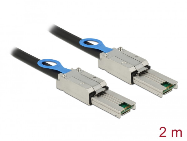 DeLOCK 2m, Mini SAS SFF-8088 - Mini SAS SFF-8088 Schwarz (83571)