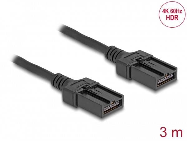 DeLOCK HDMI Automotive Kabel HDMI-E Stecker auf HDMI-E Stecker 3 m 4K 60 Hz (87904)