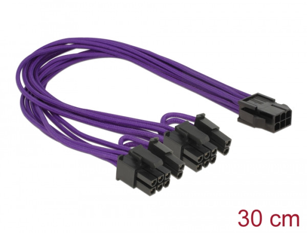 DeLOCK PCI Express 6 pin - 2 x 8 pin 0,3 m (83704)
