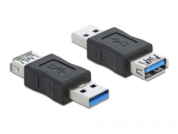 DeLOCK USB 3.0 Adapter Typ-A Stecker zu Typ-A Buchse Datenblocker (66497)
