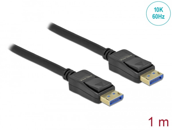 DeLOCK DisplayPort Kabel 10K 60 Hz 54 Gbps Kunststoffgehäuse 1 m (80261)
