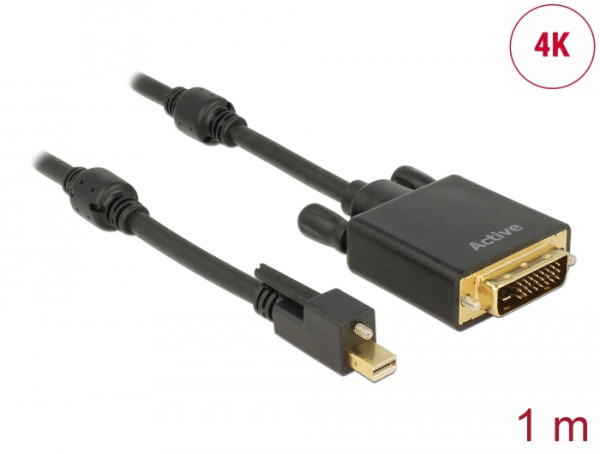 DeLOCK 83725 Videokabel-Adapter 1 m Mini DisplayPort DVI-D Schwarz (83725)