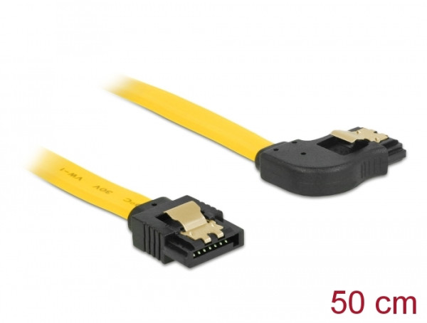 DeLOCK 0.5m SATA M/M SATA-Kabel 0,5 m Gelb (82829)