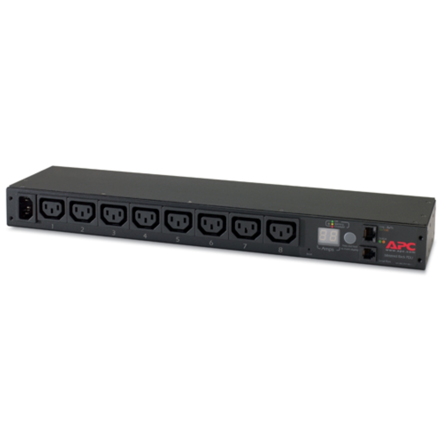 APC Rack PDU Metered 1U 12A/208V 10A/230V 8 C13 (AP7820B)