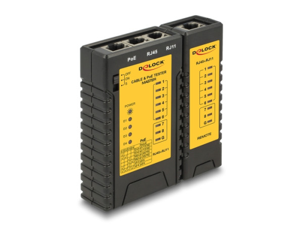 DeLOCK 86107 Netzwerkkabel-Tester Schwarz, Gelb (86107)