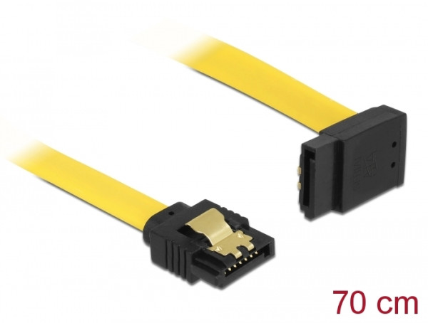 DeLOCK 82812 SATA-Kabel 0,7 m SATA 7-pin Gelb (82812)