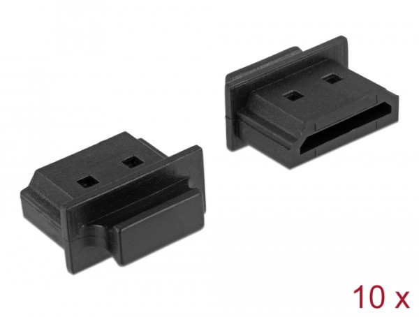 DeLOCK 64029 Steckdosensicherung HDMI A Schwarz 10 Stücke (64029)