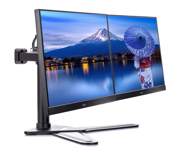 Iiyama DS1002D-B1 - Verstellbarer Arm für 2 Monitore (DS1002D-B1)