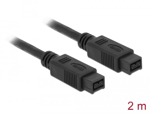 DeLOCK FireWire B/B, 2.0m 2 m Grau (82599)