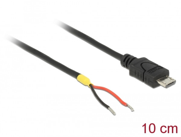 DeLOCK 82697 USB Kabel USB 2.0 0,1 m Micro-USB B Schwarz (82697)