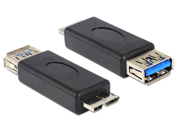 DeLOCK 65183 Kabeladapter USB 3.0-A FM micro USB 3.0-B M Schwarz (65183)
