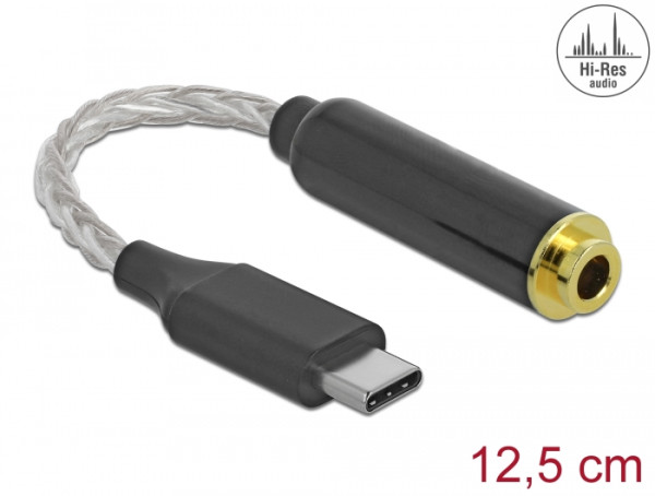 DeLOCK 66302 Handykabel Schwarz 0,125 m USB C (66302)