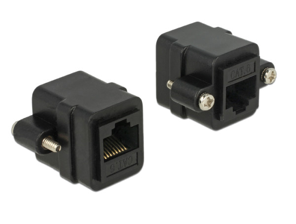 DeLOCK 85124 Kabeladapter RJ-45 Schwarz (85124)