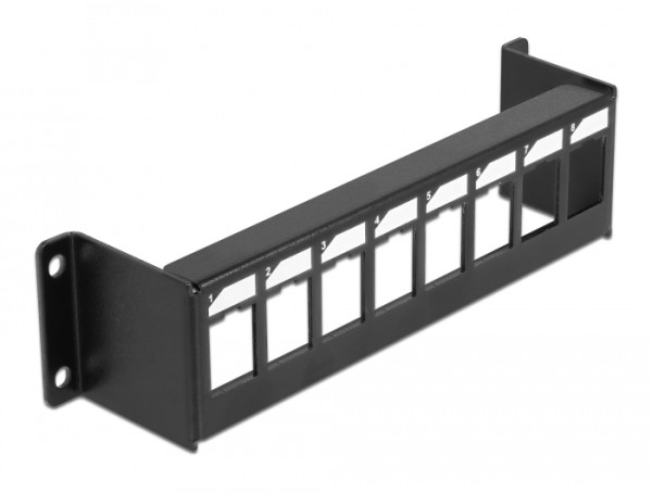 DeLOCK Keystone Halterung 8 Port Panel Aufbau (86611)