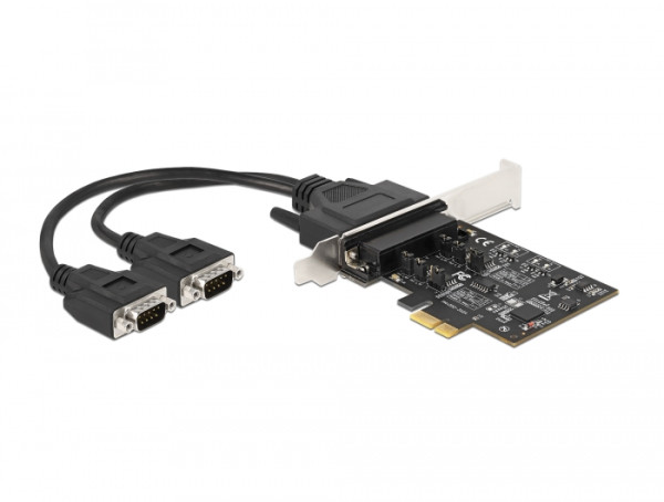 DeLOCK PCI Express x1 Karte zu 2 x Seriell RS-422/485 mit 15 kV ESD Schutz (90048)