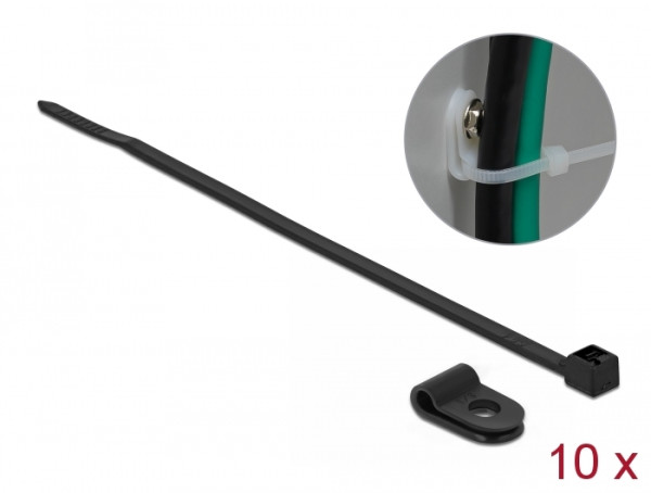 DeLOCK 18860 Kabelbinder Nylon Schwarz 10 Stücke (18860)