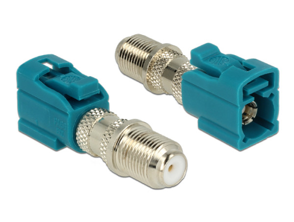DeLOCK 89464 Kabeladapter FAKRA Z F Blau, Silber (89464)