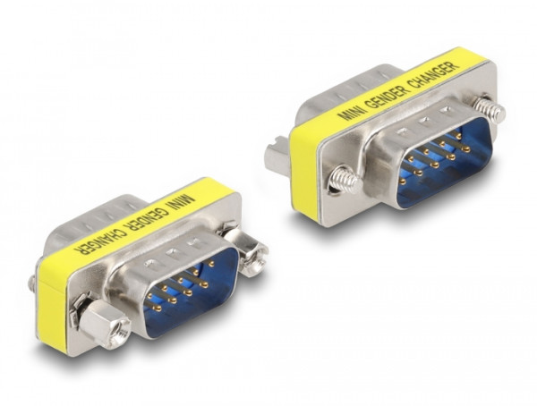 DeLOCK D-sub 9 M/M DB9 Silber (65009)