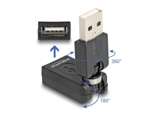 DeLOCK 65260 Kabeladapter USB 2.0 A Schwarz (65260)