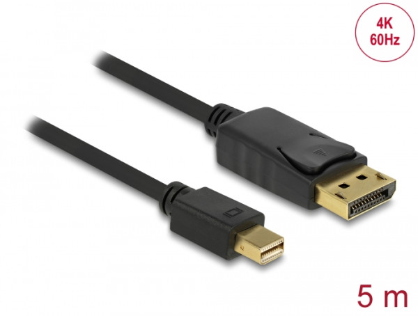 DeLOCK 83479 DisplayPort-Kabel 5 m Mini DisplayPort Schwarz (83479)