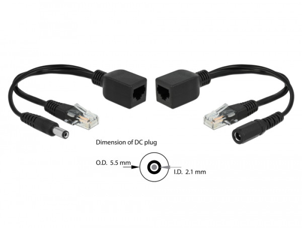 DeLOCK 66023 PoE-Adapter Schnelles Ethernet (66023)
