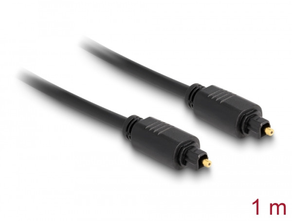 DeLOCK 82887 Audio-Kabel 1 m Toslink Schwarz (82887)