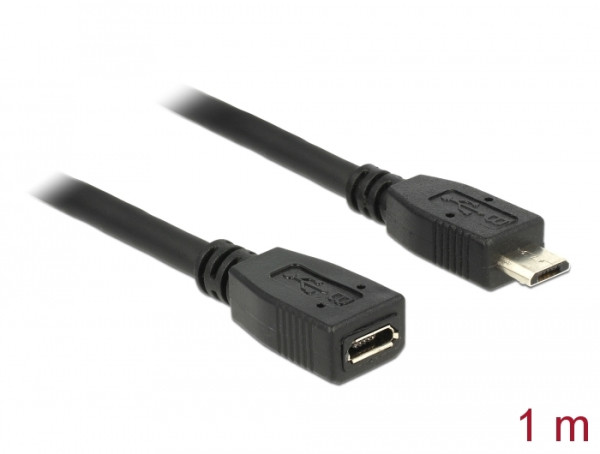 DeLOCK 83248 USB Kabel USB 2.0 1 m Micro-USB B Schwarz (83248)
