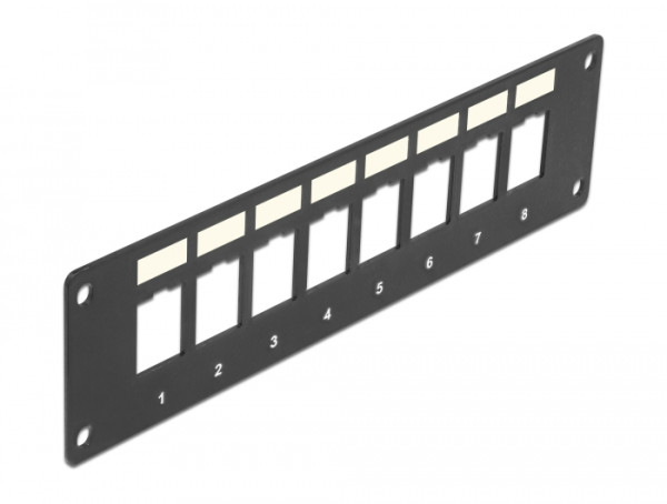 DeLOCK Keystone Halterung 8 Port Panel Einbau (86597)