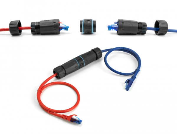 DeLOCK Kabelverbinder RJ45 Buchse zu RJ45 Buchse Cat.6A wasserfest (86693)