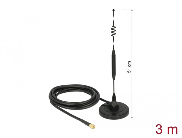 DeLOCK 12429 Netzwerk-Antenne Omnidirektionale Antenne SMA 6 dBi (12429)