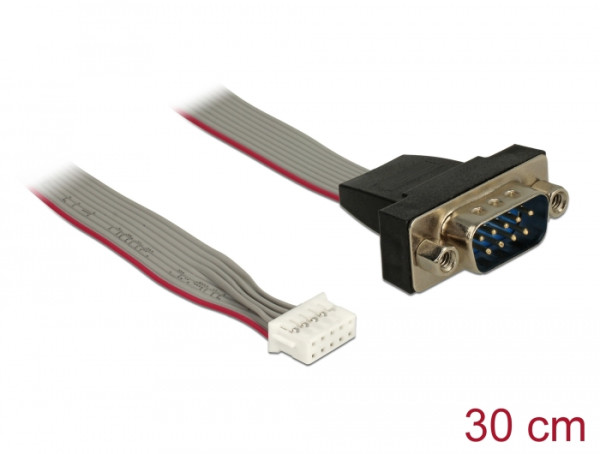 DeLOCK 89632 Serien-Kabel Schwarz, Grau, Rot 0,3 m DB-9 (89632)