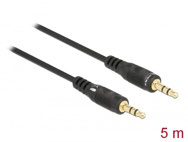 DeLOCK 84438 Audio-Kabel 5 m 3.5mm Schwarz (84438)