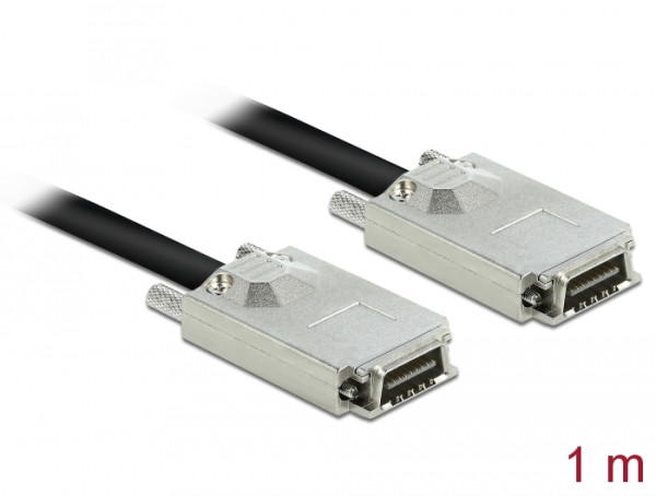 DeLOCK Cable Infiniband - Infiniband 1m SCSI-Kabel Schwarz (83060)