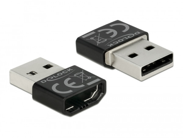 DeLOCK HDMI/USB-A USB-Grafikadapter Schwarz, Silber (65680)