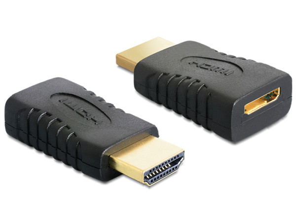 DeLOCK 65262 Kabeladapter 19 pin HDMI - A 19 pin HDMI - C Schwarz (65262)