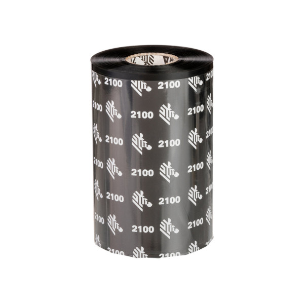 ZEBRA Wax Ribbon, 174mmx600m (6,85inx1968,5ft), 2100_ Hi (02100BK17460)