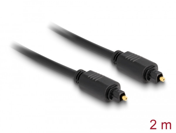 DeLOCK 82888 Audio-Kabel 2 m Toslink Schwarz (82888)
