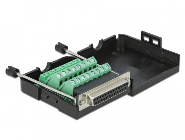 DeLOCK 66267 Drahtverbinder Parallel DB25, 26 Pin Terminalblock Schwarz (66267)