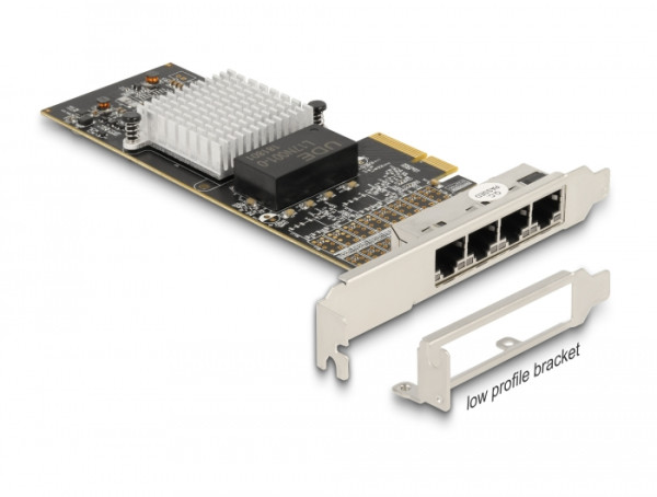 DeLOCK PCI Express x4 Karte zu 4 x RJ45 Gigabit LAN i350 (88606)