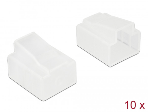 DeLOCK 64016 Steckdosensicherung RJ-45 Transparent 10 Stücke (64016)