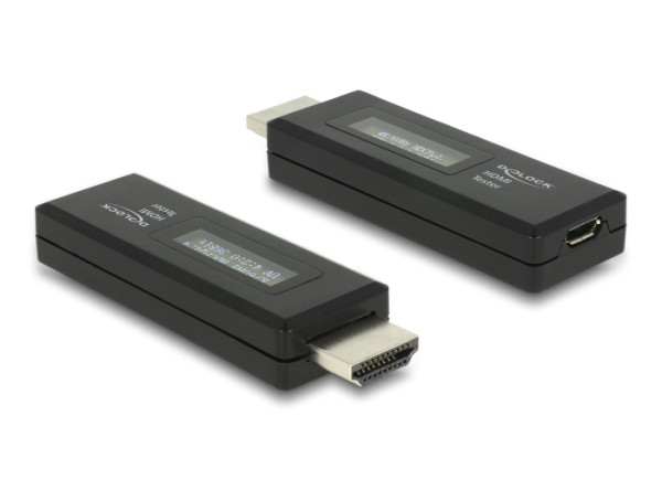 DeLOCK 63327 Kabeladapter HDMI-A 19 pin USB Type Micro-B Schwarz (63327)