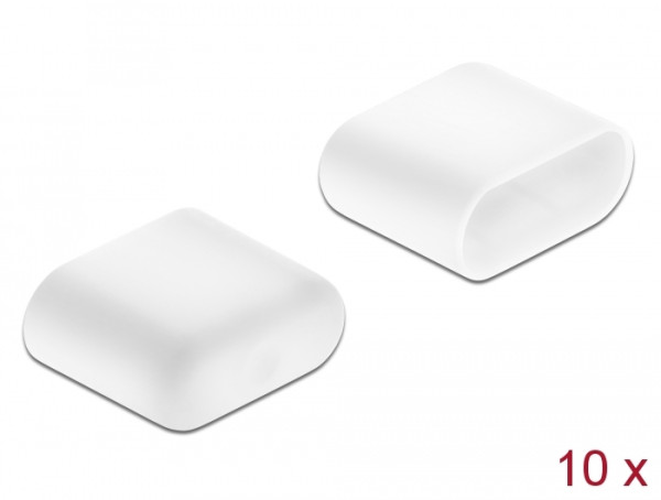 DeLOCK Staubschutz für USB Type-C Stecker 10 Stück weiß (64096)