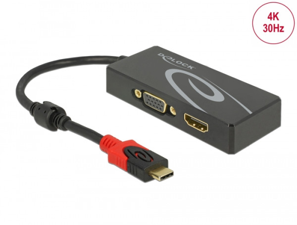 DeLOCK 87730 USB-Grafikadapter 3840 x 2160 Pixel Schwarz (87730)