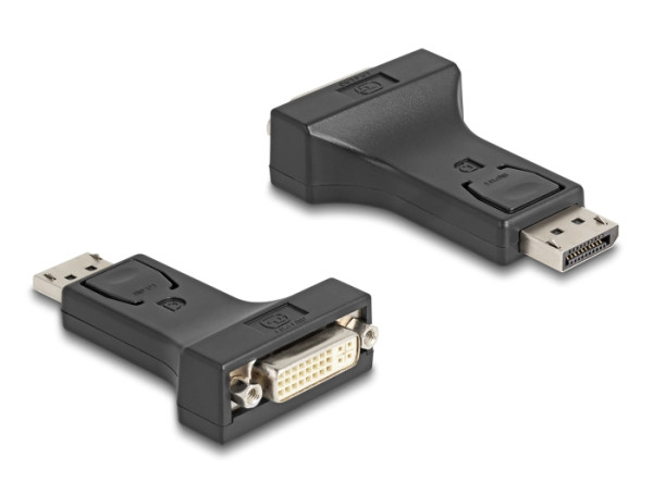DeLOCK Adapter DisplayPort 1.1 Stecker zu DVI Buchse Passiv schwarz (66615)