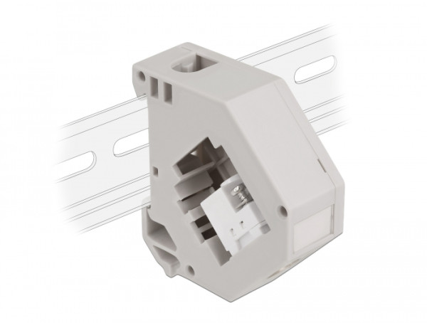 DeLOCK Hutschienenadapter mit Keystone IEC Buchse zu Terminalblock (87159)